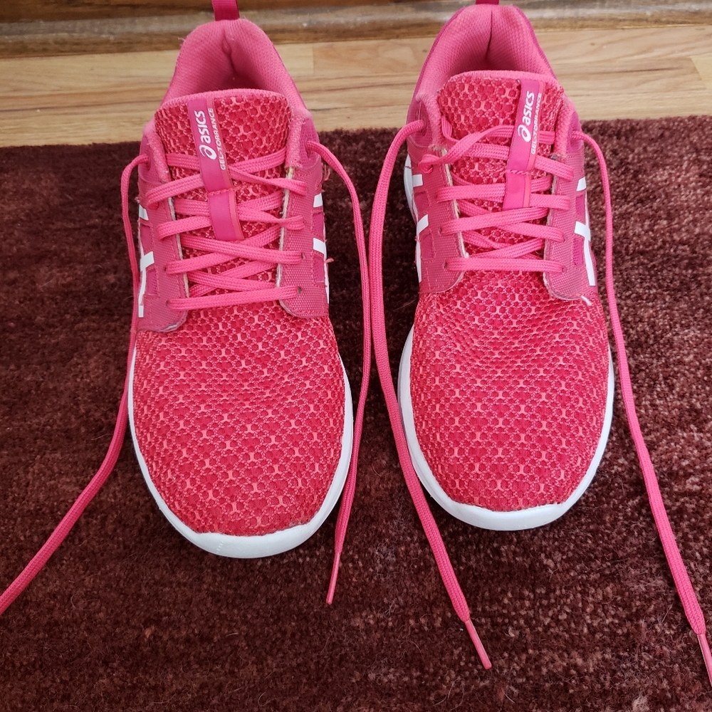 Size 8.5 ASICS Women’s Hot Pink Mesh Running Shoes